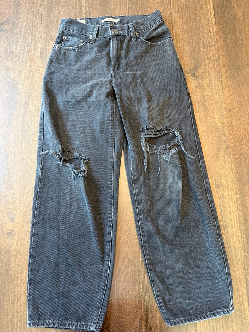 Levi's Black Baggy Dad Jean